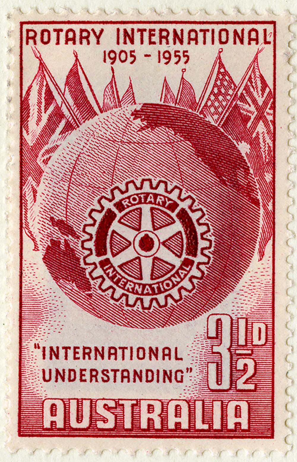 Rotary commemorated in stamps Rotary International